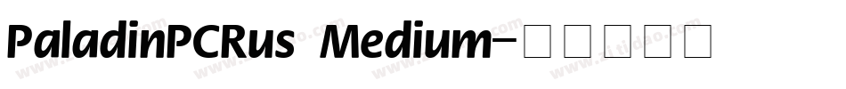 PaladinPCRus Medium字体转换